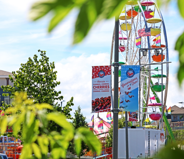 Cherry Festival Signage | Pole Banners and Brackets