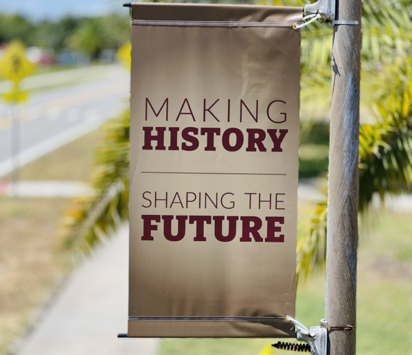 School Pole Banners | Univertity Campus Signage