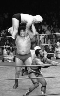 Andre the Giant wrestling Buddy Wolfe