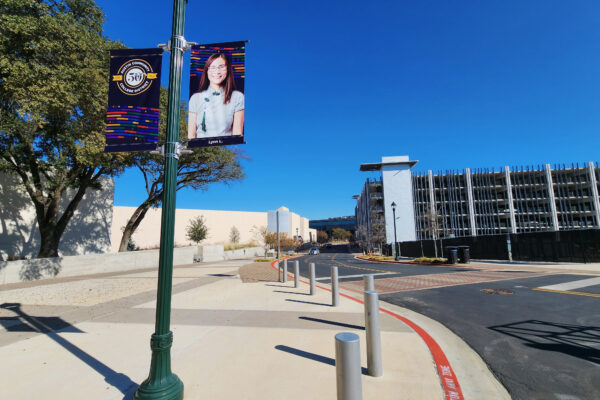 Street Pole Banners for College Campus | BannerSaver Banner Brackets