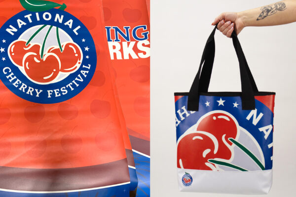 Recycled Vinyl Banner Tote Bag | Priorlife Bags