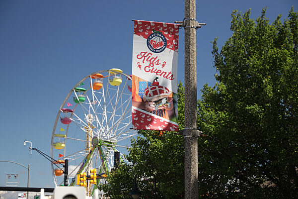 Town Festival Pole Banners | Banner Brackets for Different Shaped Poles