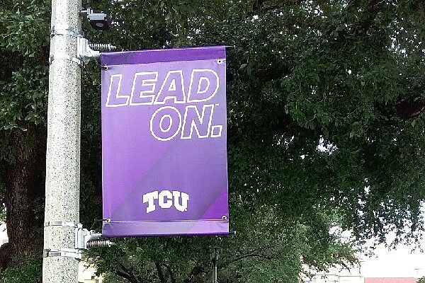 TCU Light Pole Banners