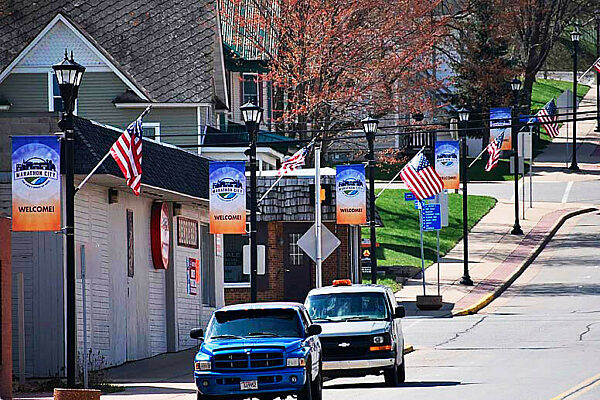 City Pole Banners | Light Post Banner Brackets